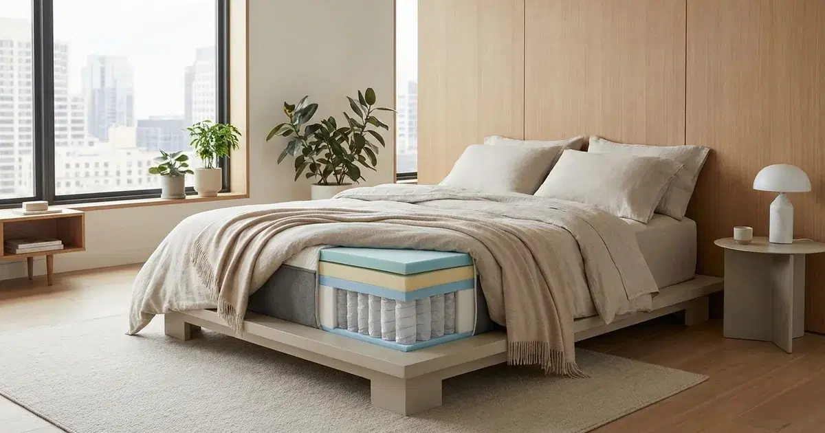 Matelas Hybride Ressorts Ensachés 160x200