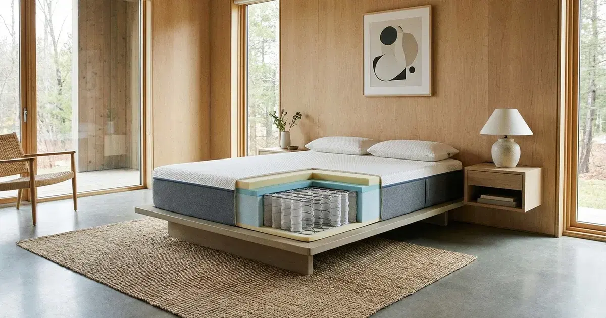 TXO Matelas Hybride Ressorts Ensachés 140x190